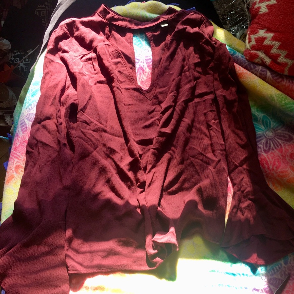 AE Maroon Blouse